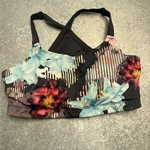 CALIA by Carrie Underwood Floral Print Sports Bra – Size L